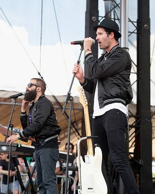 Sebu Simonian Ryan Merchant of Capital Cities perform at the 2014 - Old Photo