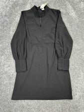 Banana Republic Dress Womens 4 Petite Black Blouson New