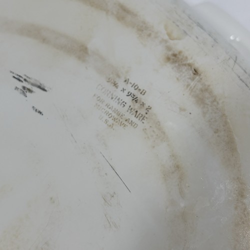 Vintage 1975 Corning Ware Country Festival 2 quarti quadrato casseruola piatto uccellini - Foto 7 di 9