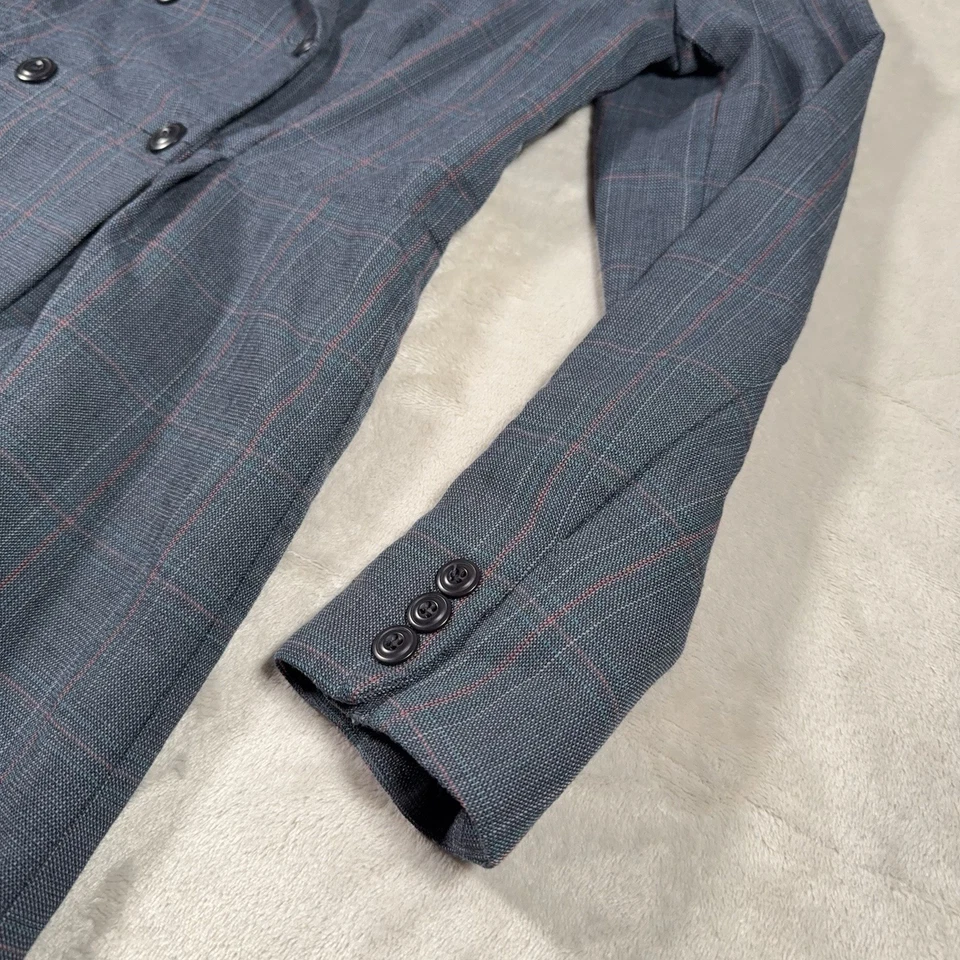Pendleton Blazer Jacket Dress Gray Plaid Wool USA Made Business Women’s Sz 12 - Image 4 of 4