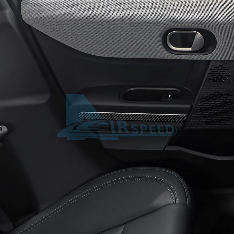 Para MINI F65 2024-2025 apoio de braço decorativo de porta de fibra de carbono macio real tira - Imagem 4 de 4