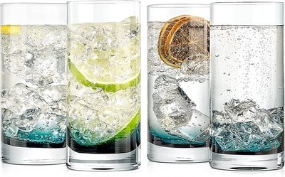 Nutrichef NGLCUB4 Tumbler Glass Set Of 4