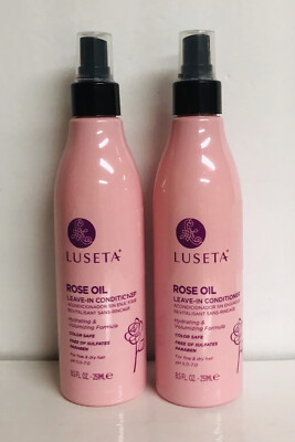 2 Bottles Luseta Rose Oil Leave-in Conditioner ~ Hydrating & Volumizing Formula