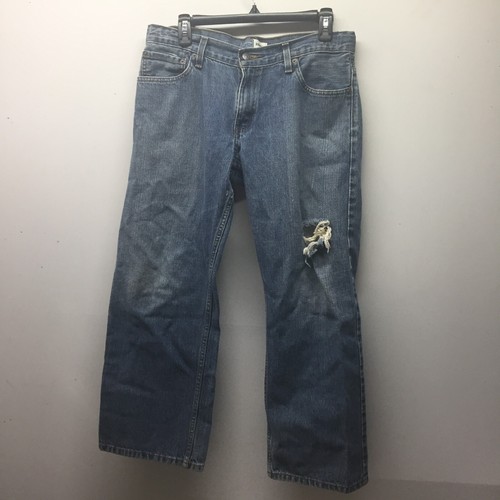 Jean signature Levi’s taille 16 Husky coupe régulière jambe droite denim vieilli - Photo 4/5