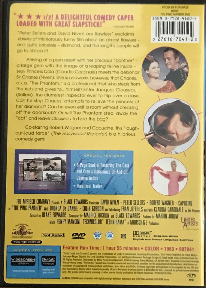 Peter Sellers & Pink Panther dvd bundle - Revenge Strikes again Casino Party - Image 2 of 4
