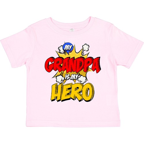 Inktastic Grandpa Is My Hero Toddler T-Shirt Fathers Day Kids Superhero Comic - 第 1/9 張圖片