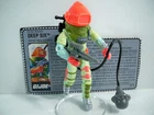 K21i0511 DEEP SIX W/ FILE CARD 1989 GI JOE 100% COMPLETE ORIGINAL FIGURE VINTAGE