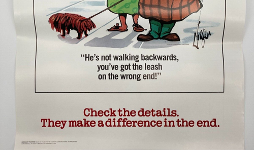 Herman Poster Check The Details They Make A Difference In The End 10/26/1992 - Picture 3 of 6