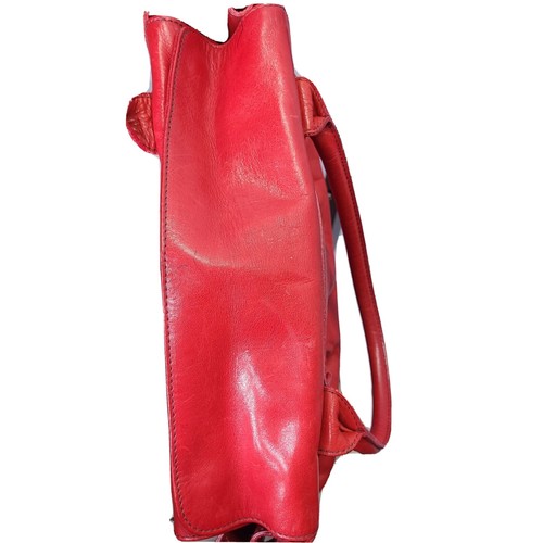 Bolso de Mano Furla Italia Vintage Cuero Rojo Pequeño Cartera de Hombro - Imagen 8 de 8