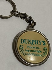vtg Dunphy s Irish whiskey key fob bourbon su...