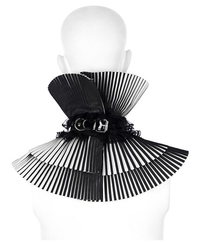 Punk Rave Gothic Vintage Medieval Collar Women Neck Corset Necktie Jabot Choker - 第 16/22 張圖片