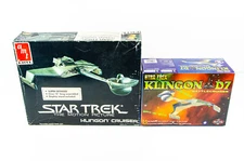AMT Ertl Star Trek Klingon Cruiser Bird of Prey + Polar Lights Battlecruiser