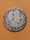 1908 D BARBER QUARTER
