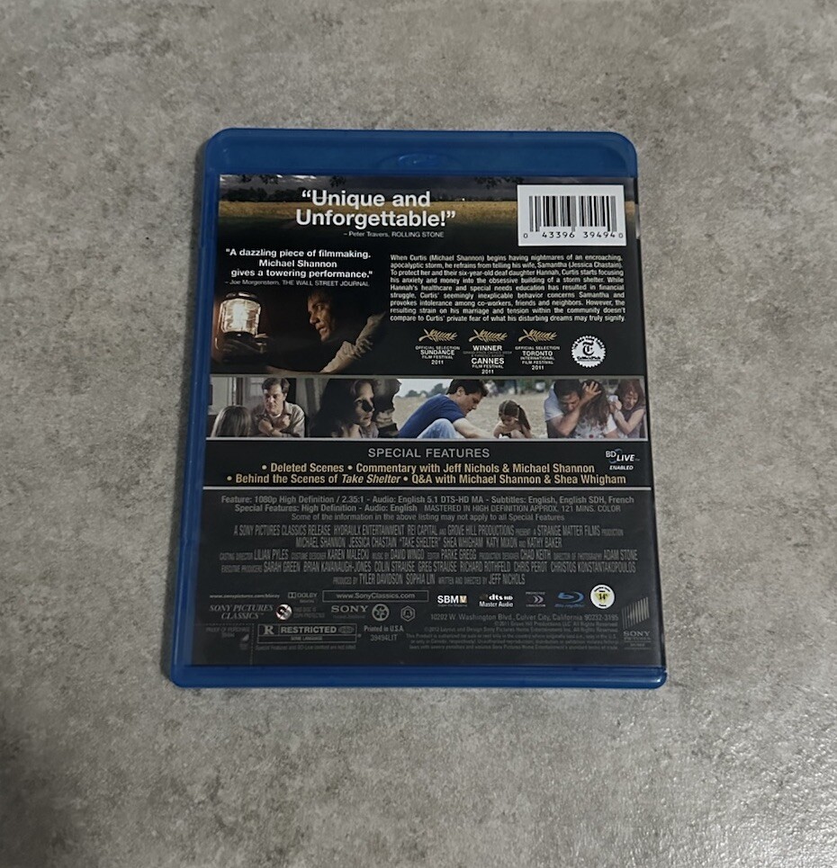 Take Shelter Sony Pictures Classics Blu-ray 2012 Shannon
