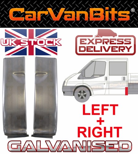FOR FORD TRANSIT MK6 MK7 00-14 CREW DOUBLE CAB REAR CORNER REPAIR PANEL SILL X2 - 第 1/10 張圖片