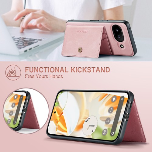 Magnetic Detachable PU Leather Kickstand Wallet Phone Case For Google Pixel 9A - Picture 17 of 42