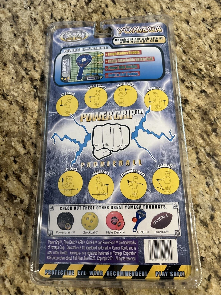 Nuevo Yomega Power Grip Paddle Ball Raro YoYo Maker 2001 Trucos Foto 2 de 2