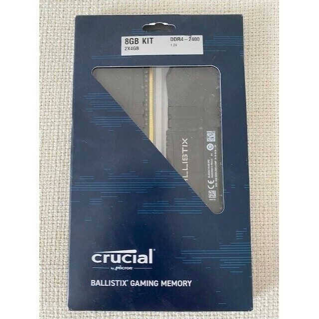 Crucial Ballistix 2400 MHz DDR4 DRAM Desktop Gaming Memory Kit 8GB
