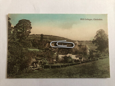 Mill Cottages Chisledon Wiltshire extern animierter Gartenblick Anfang 1900 er
