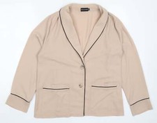 PRETTYLITTLETHING Womens Beige Jacket Size 12