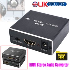 HDMI Stereo Audio Extractor Converter HDMI to HDMI + Optical SPDIF 3.5mm 4K * 2K