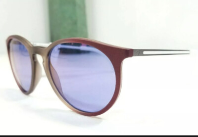 RAY-BAN ROUND SUNGLASSES RB4274 6366D1 BROWN & GUNMETAL/VIOLET CLASSIC LENS 53MM