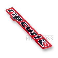 18cm Classic Ripcurl Surf Sticker - Red/Black - Surfboard Surfing Vanlife