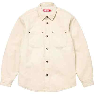 Supreme Faux Shearling Lined Work Shirt 4colors FW24 Size S-XXL | eBay