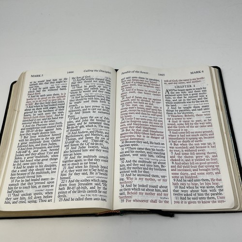 Holy Bible KJV Giant Print Reference Red Letter Nelson Genuine Leather #556 1976 - Picture 12 of 16