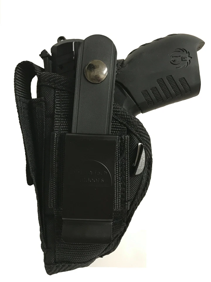 Funda para pistola de nailon para Glock G43 OWB negra ambidiestro cinturón o clip Foto 2 de 4