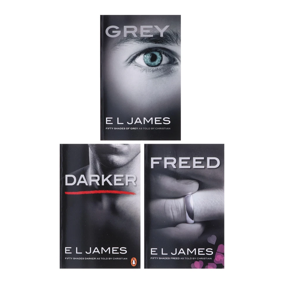 Fifty 50 Shades of Grey, Darker & Freed Trilogy 3 Books By E L James- Fiction-PB - Image 2 of 4