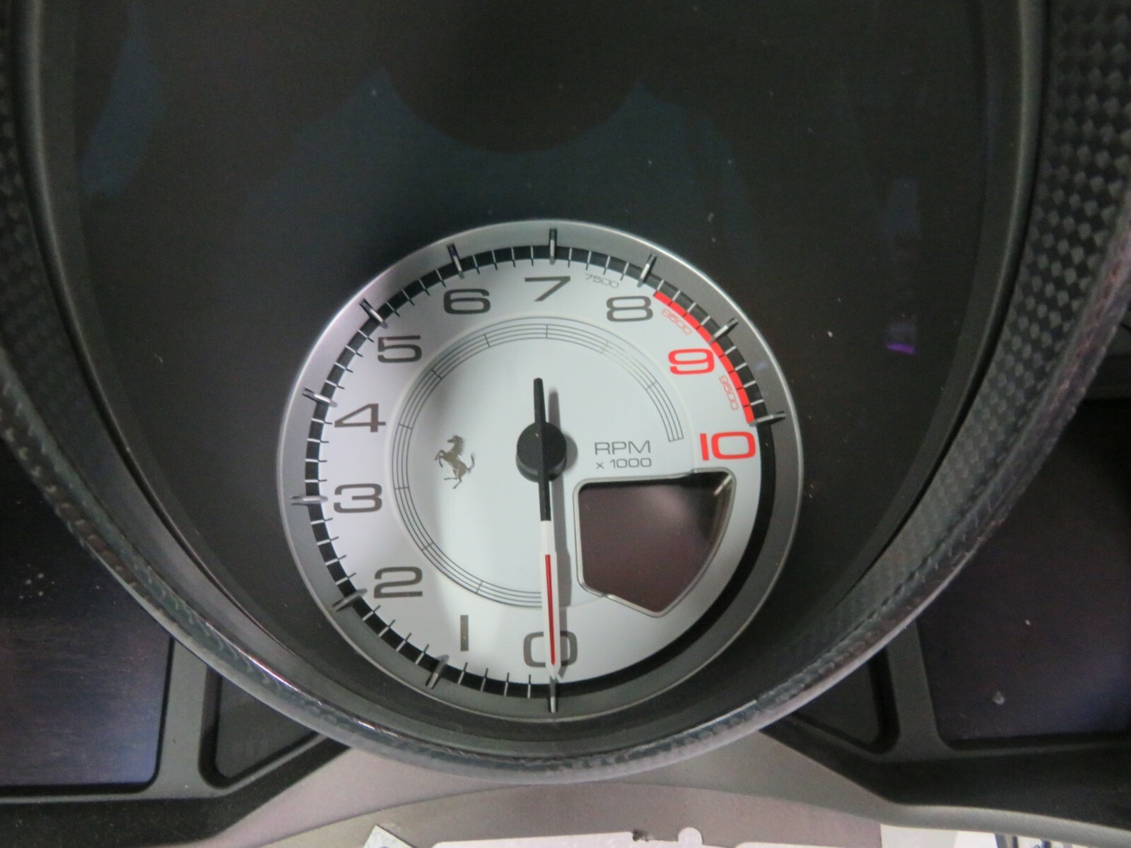 Ferrari FF, Speedometer Head Cluster, Carbon Fiber Ring, Used, P/N 274594