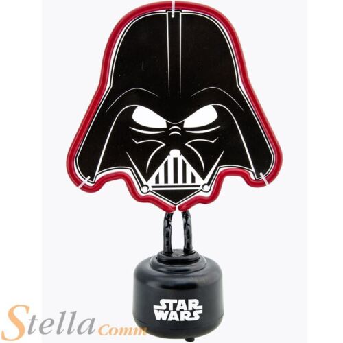 Lámpara de mesa de noche oficial de dormitorio de Star Wars con luz roja de neón Darth Vader - Imagen 1 de 4