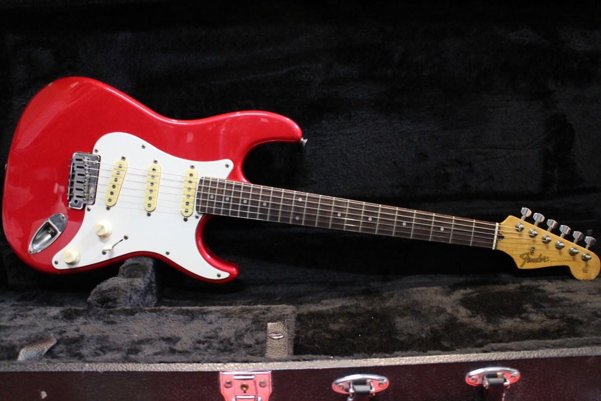 USED Fender Japan Stratocaster STS 55S R Candy Apple Red 230602