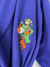 Disney Catalog Womens XL Vintage Bath Robe Winnie The Pooh Tigger Long Fuzzy