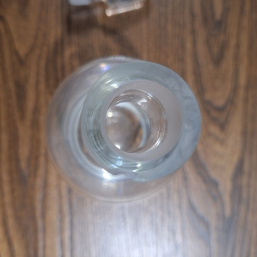 Jarra de vino de cristal Bohemia con tapón - 27 cm de alto - Imagen 4 de 5