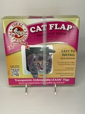 Ideal Pet Products Cat Flap - Small Cat Door - 6 1/4" x 6 1/4" Lexan Flap - NEW