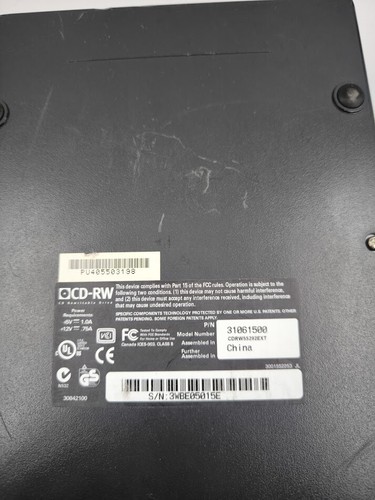 Iomega CD-RW Drive 52x24x52 - Used, Untested, Cosmetic Wear - Afbeelding 7 van 7