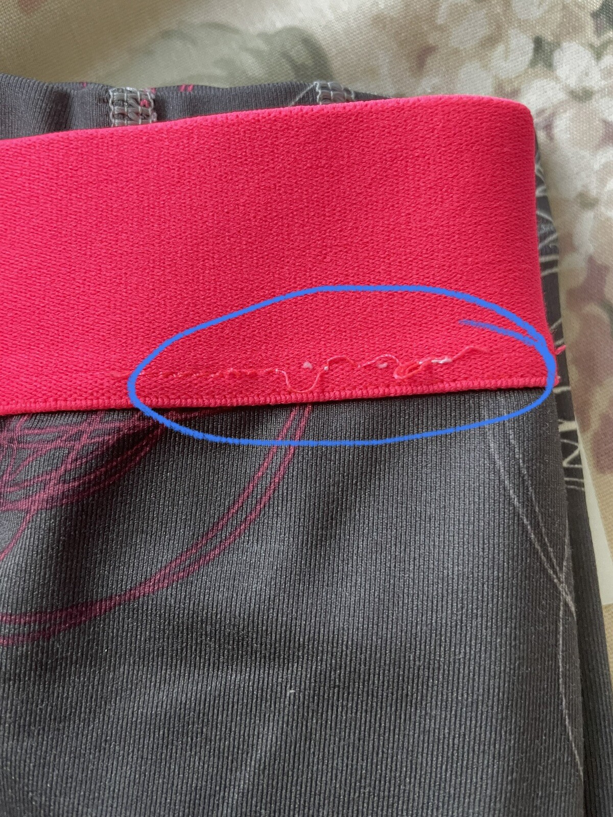 Nike Pro Athletic Leggings Size S Dry Fit Gray Pink White thumbnail 10