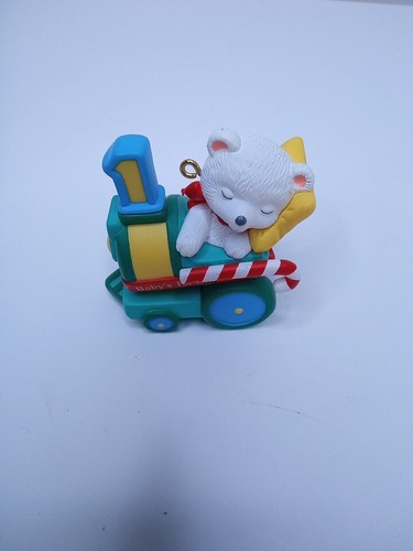 Hallmark Keepsake Decorazione Natalizia Primo Natale del Bambino Menta Piperita Express - Foto 2 di 6