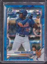 2021 Bowman Sapphire Chrome Prospects #BCP-23 RONNY MAURICIO New York Mets
