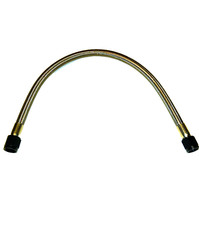 6an 30 Nitrous Oxide Or Fuel Line Ptfe Stainless Braided Hose Black Ends