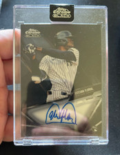 2021 Estevan Florial Topps Chrome Black Encased Base Rookie Auto Guardians