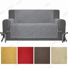 Copridivano a 2 3 e 4 posti in cotone per salvadivano con tasche lacci laccetti