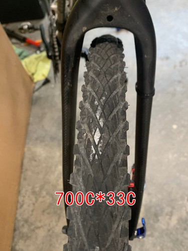 700C 1 1/8 straight tube carbon fiber road bike disc brake Rigid fork - Picture 7 of 10
