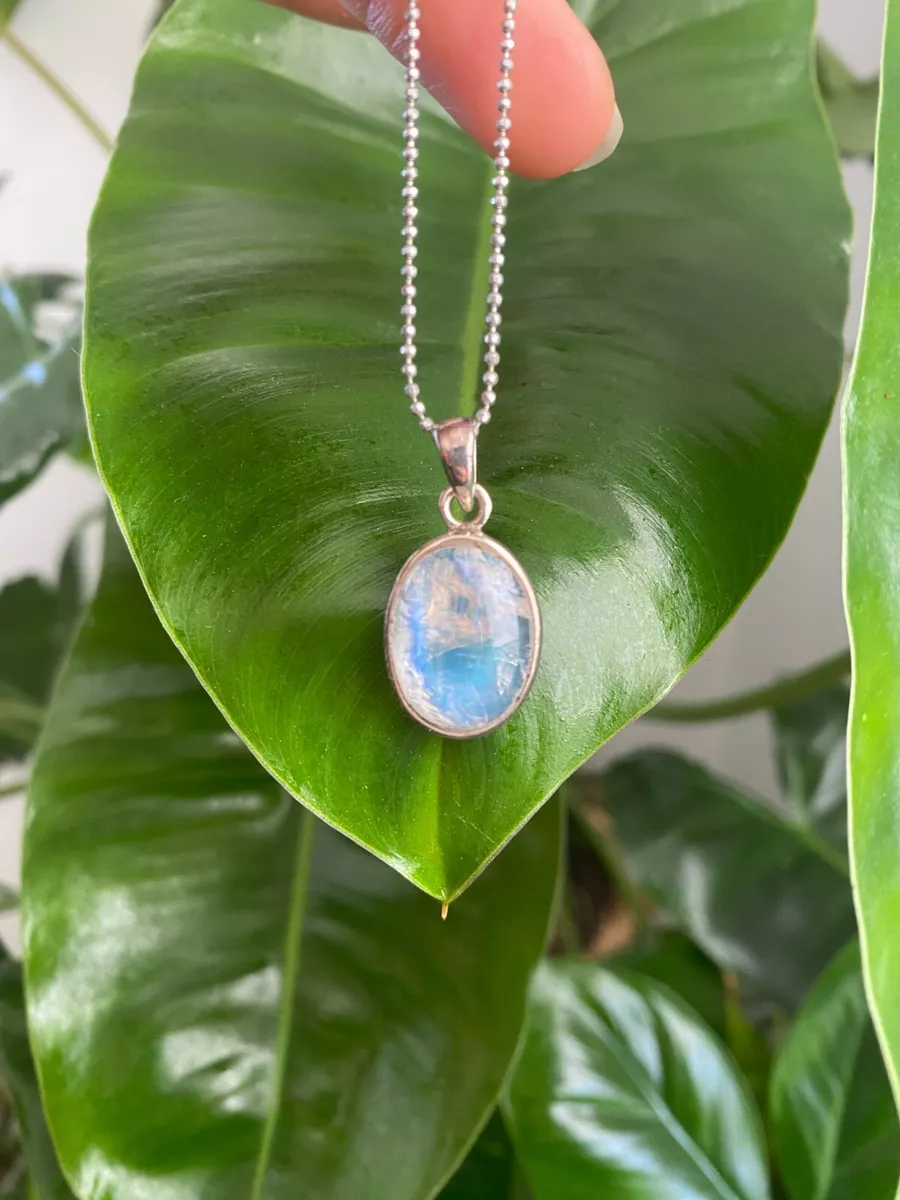 Rainbow cheap moonstone pendant