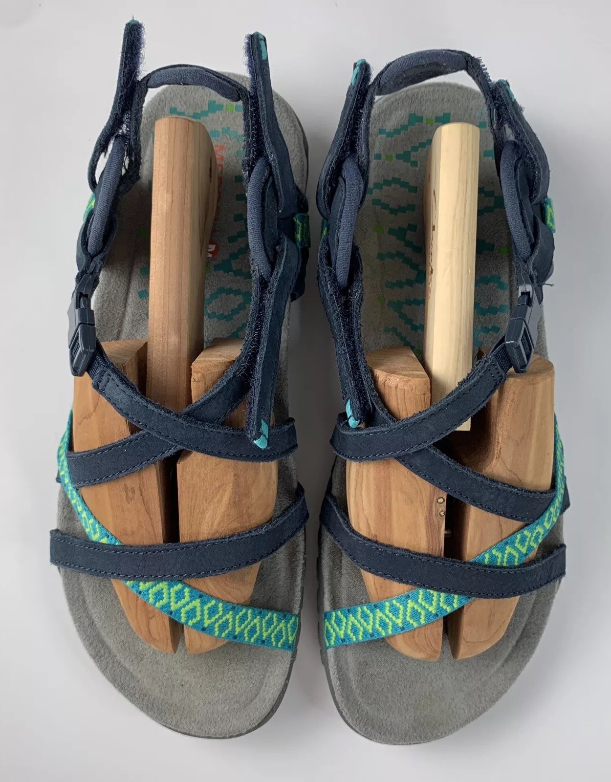 Merrell Terran Lattice II J56516 sandali outdoor con cinturino donna taglia 6 blu navy verde