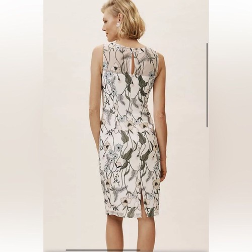 Adrianna Papell BHLDN Anthropologie Gwyn Embroidered Floral Dress Size 14 NWT - Picture 2 of 13