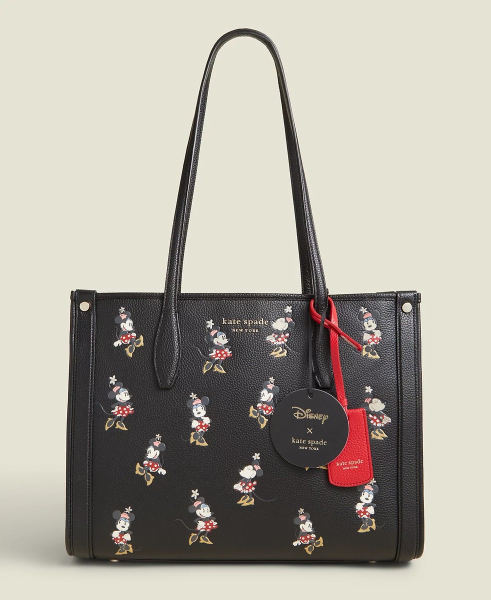 Kate Spade Disney Minnie Mouse Leather Medium Market Tote ~NWT