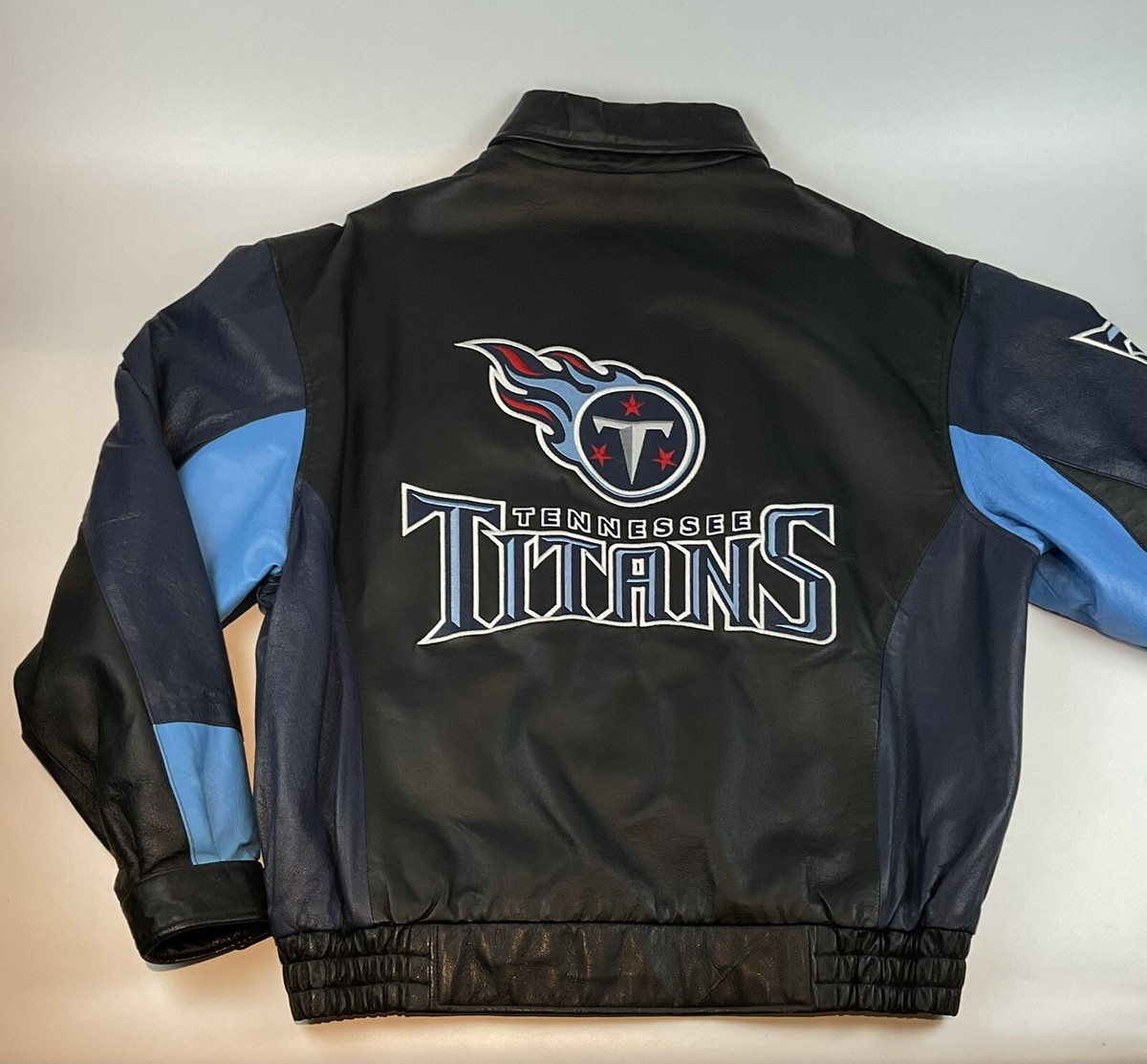 G-III NFL Tennessee Titans 100% Leather Collared Jacket XL
